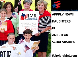 Daughters of the American Revolution Scholarship